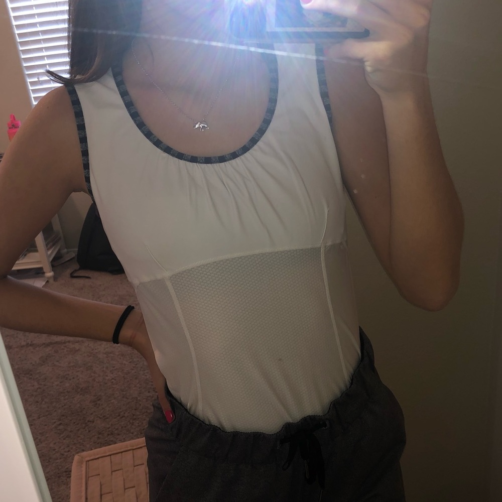 White Lululemon Tank